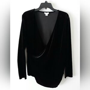 Sundance Black Velvet Blouse